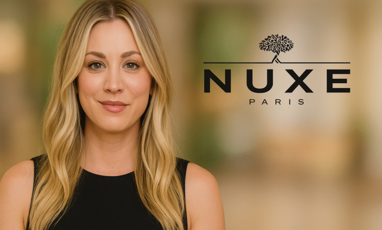 kaley cuoco nuxe